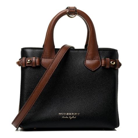 BURBERRY Derby Calfskin House Check Baby Banner Tote 